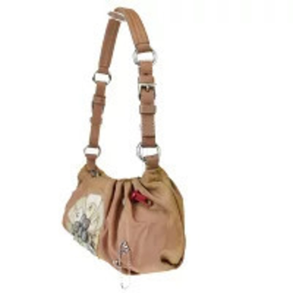 Prada Shoulder Beige Bag Pink Leather Tan Pink